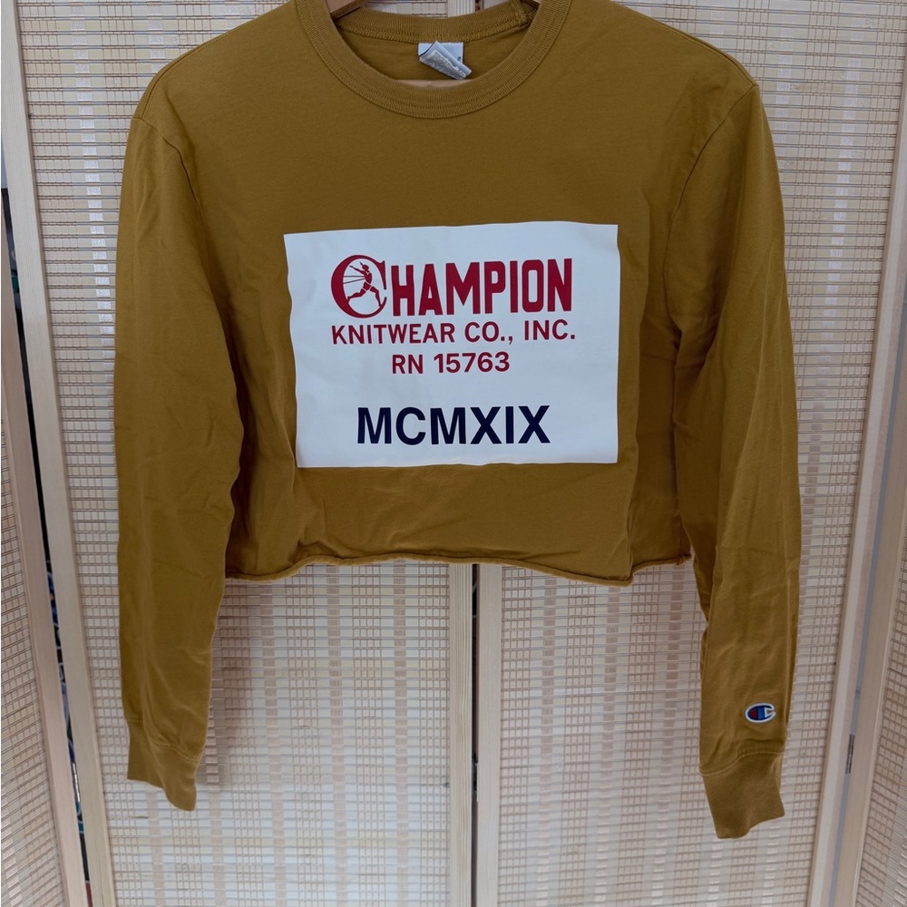 Champion Golden Brown Long Sleeve Top NWOT